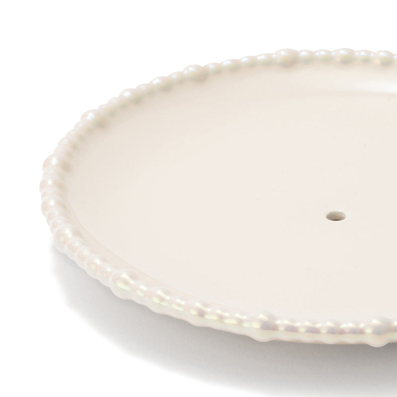Pearl Cake Stand 3 Tier Beige