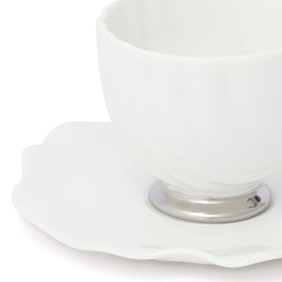 Shell Cup & Saucer White