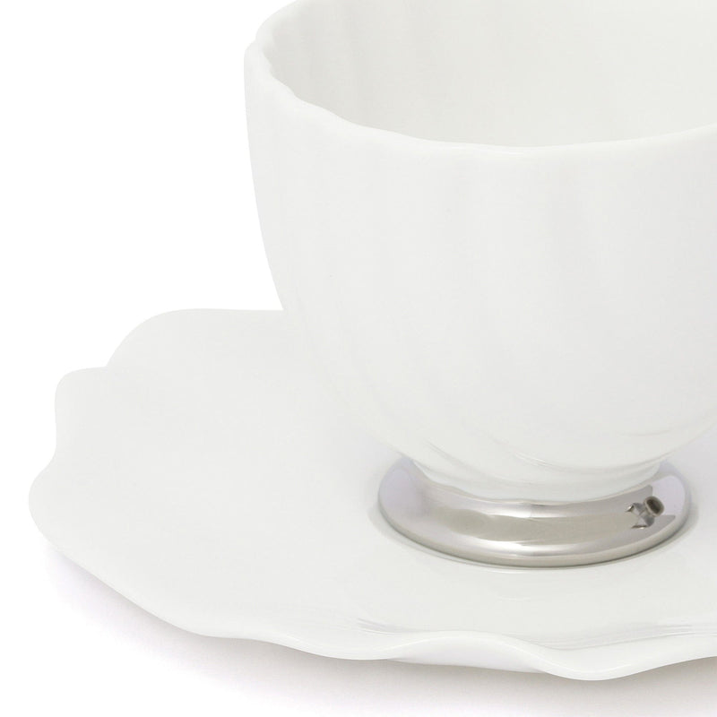 Shell Cup & Saucer White