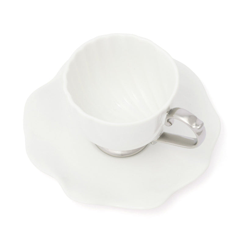 Shell Cup & Saucer White