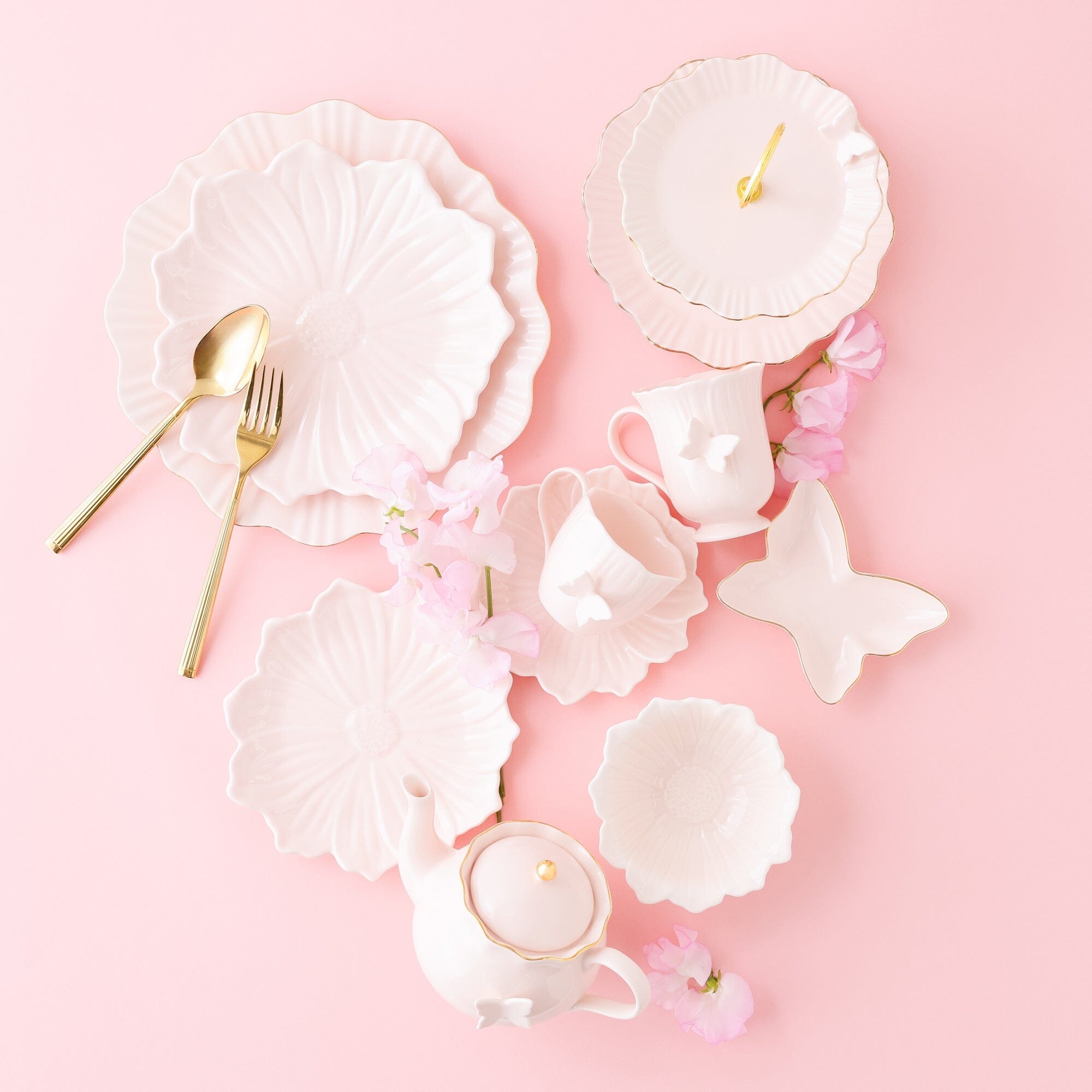 Petal Frill Bowl Pink