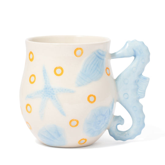 Hand Paint Mug Blue