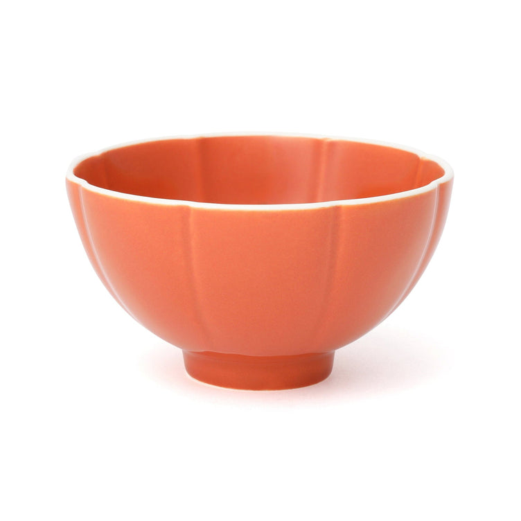 Flower Mini Rice Bowl Orange