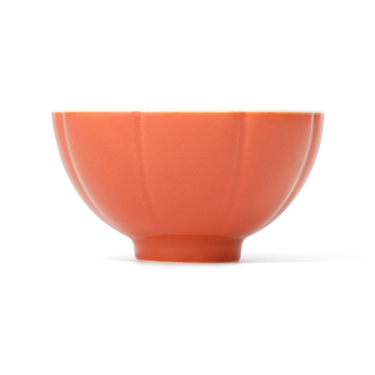 Flower Mini Rice Bowl Orange
