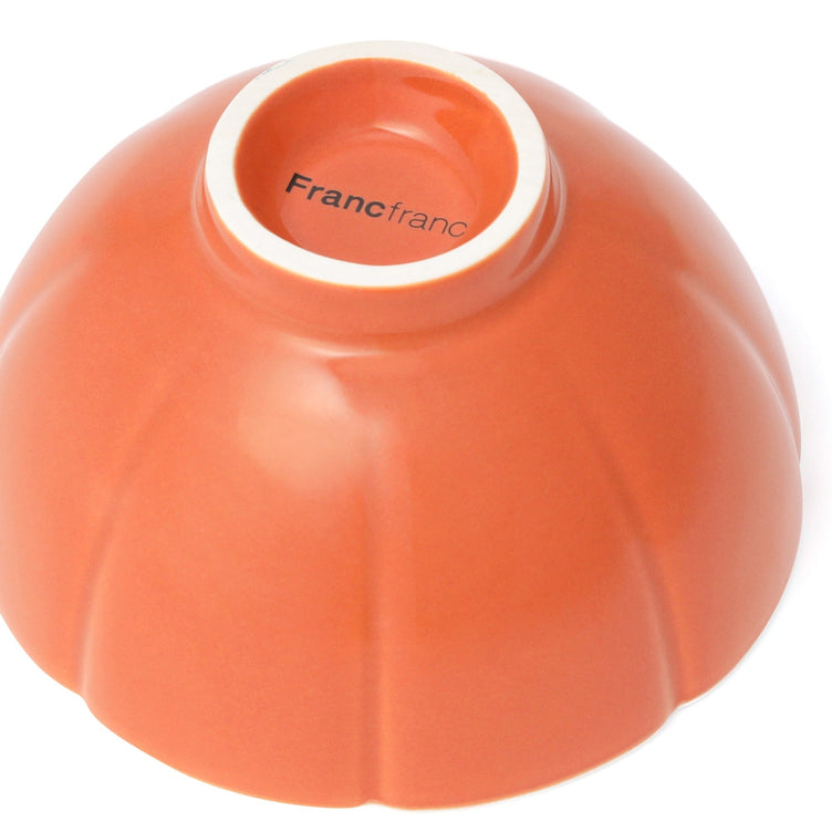 Flower Mini Rice Bowl Orange