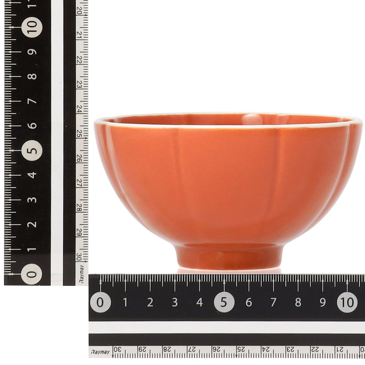 Flower Mini Rice Bowl Orange