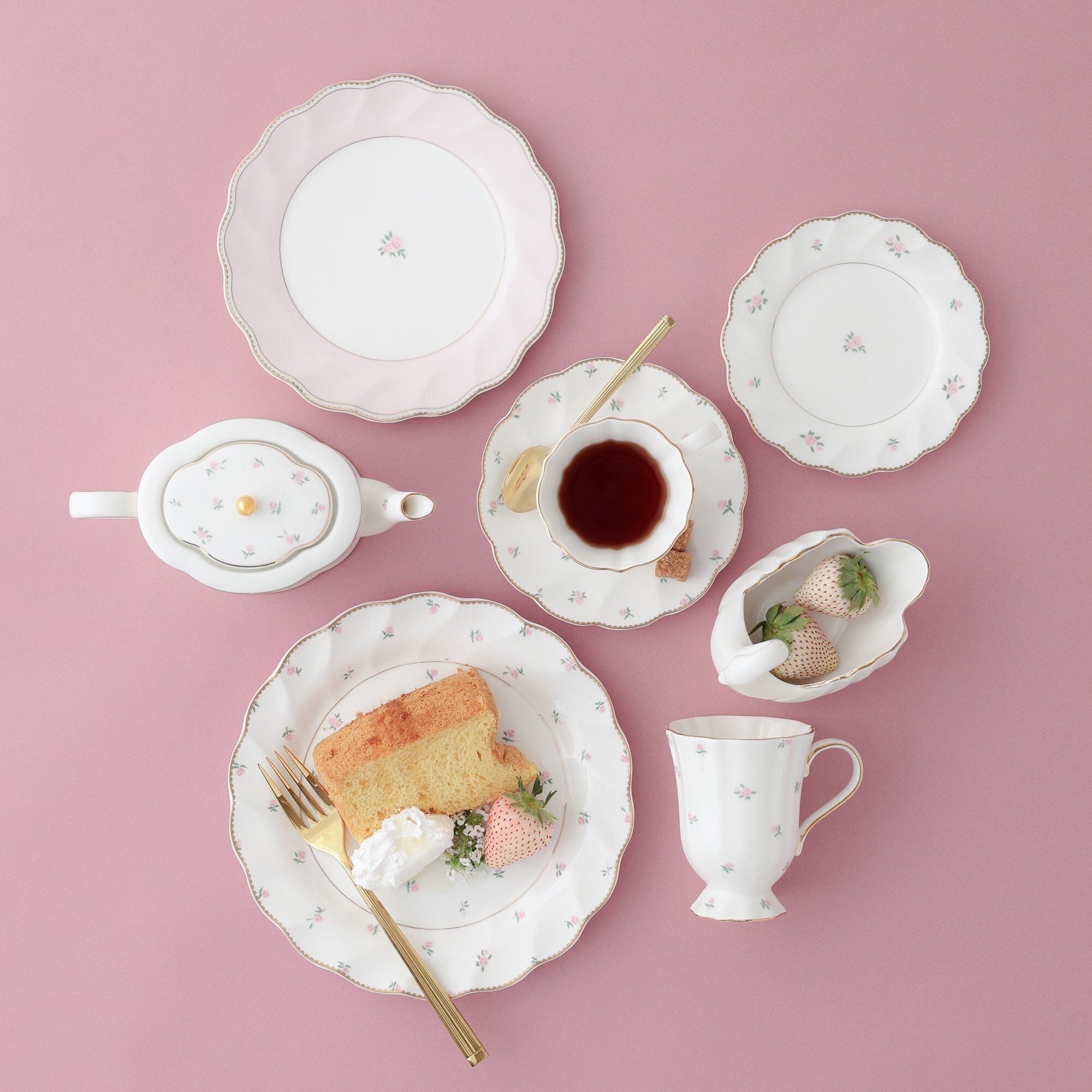 Classic Rose Plate Small Pink