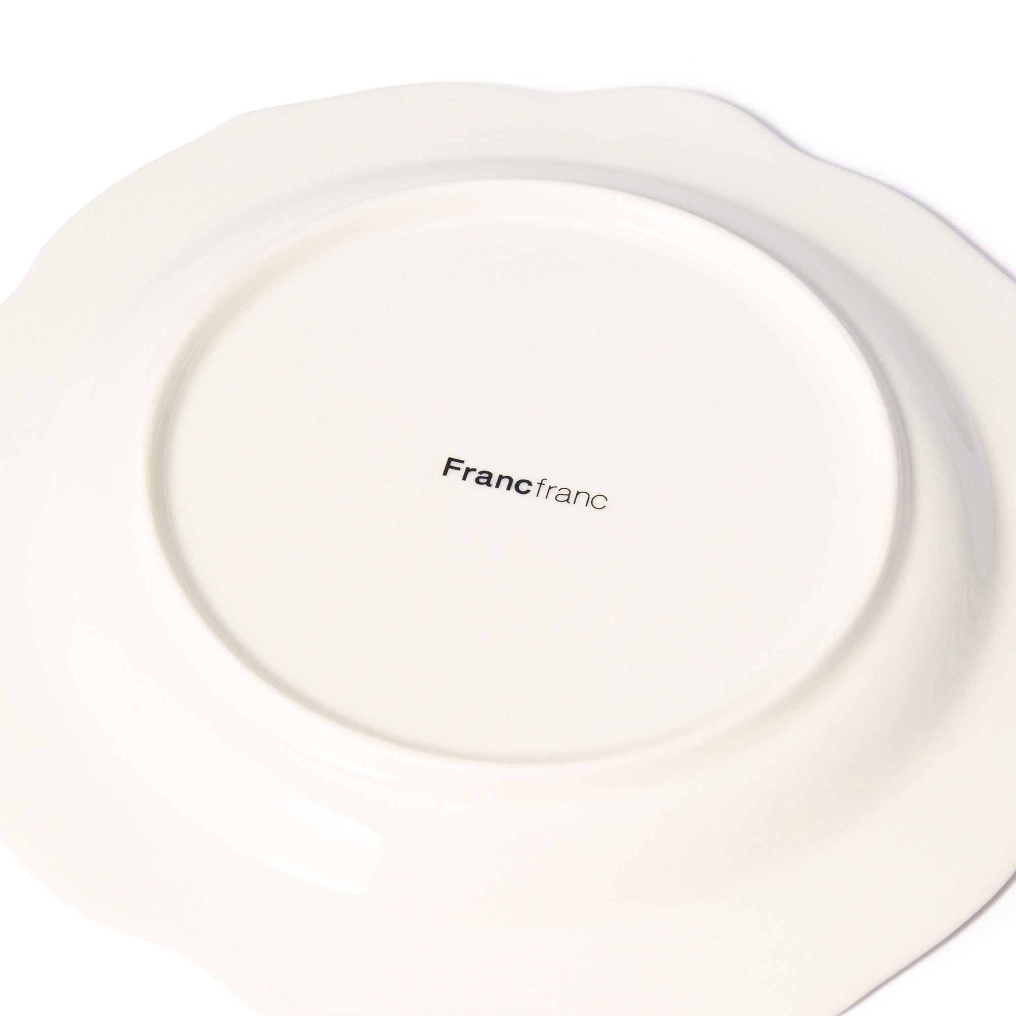 Rose Relief Plate Small White