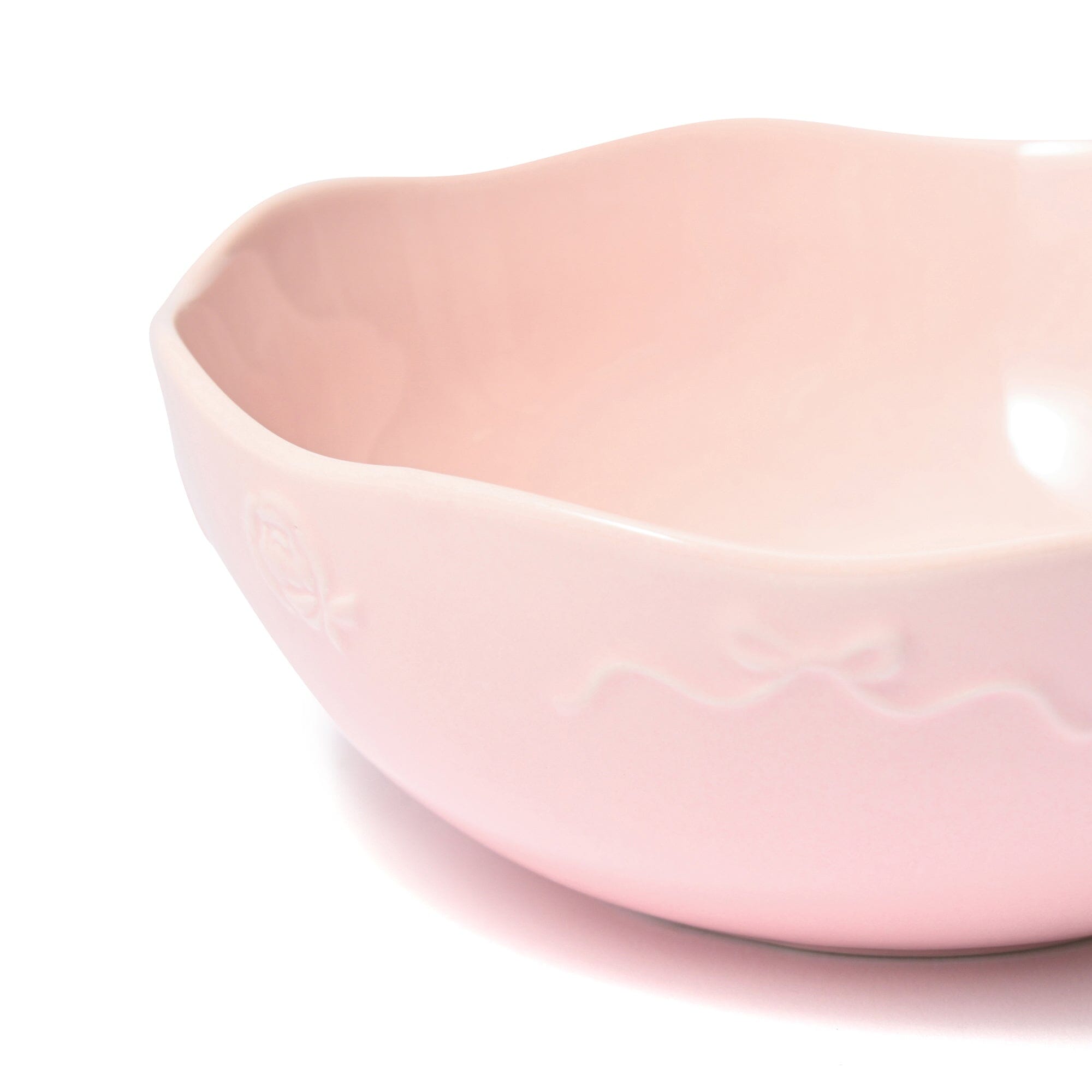 Rose Relief Bowl Pink