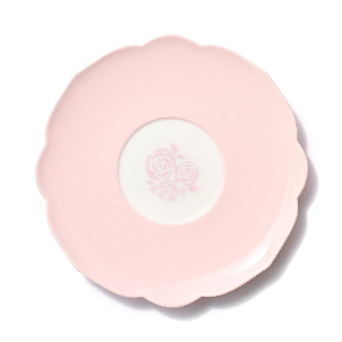 Rose Relief Cup & Saucer Pink