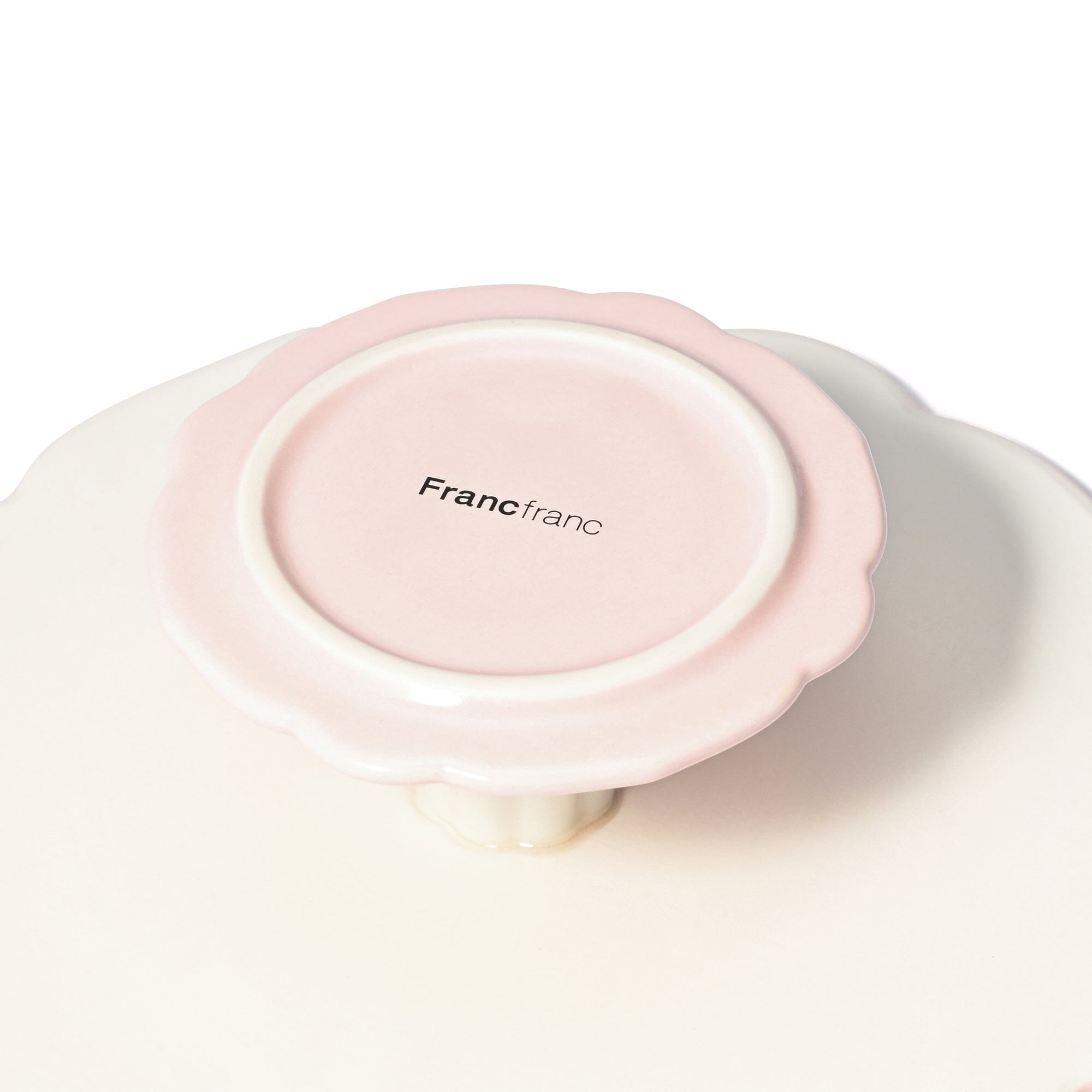 Rose Relief Cake Stand Pink