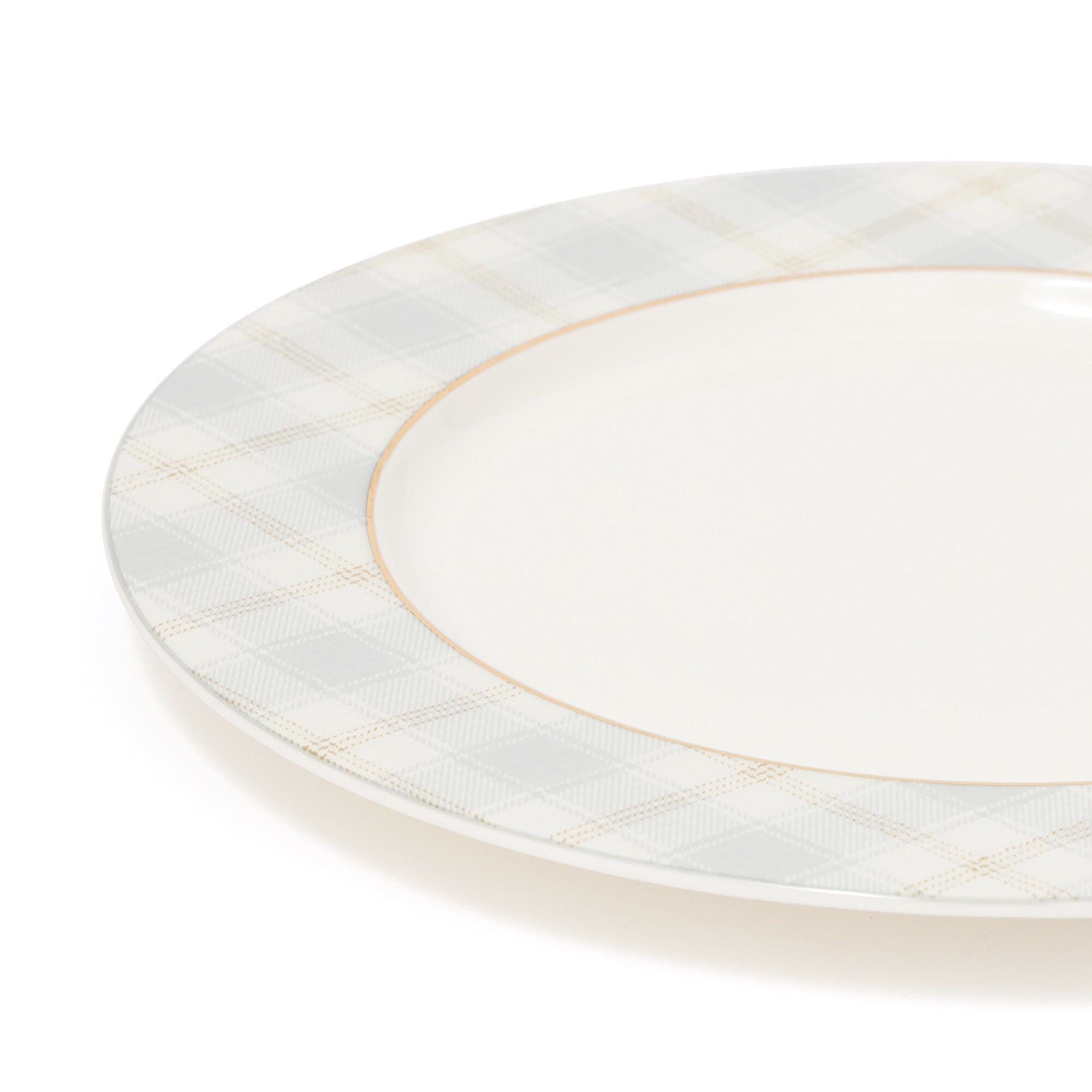 Tartan Plate M Gray