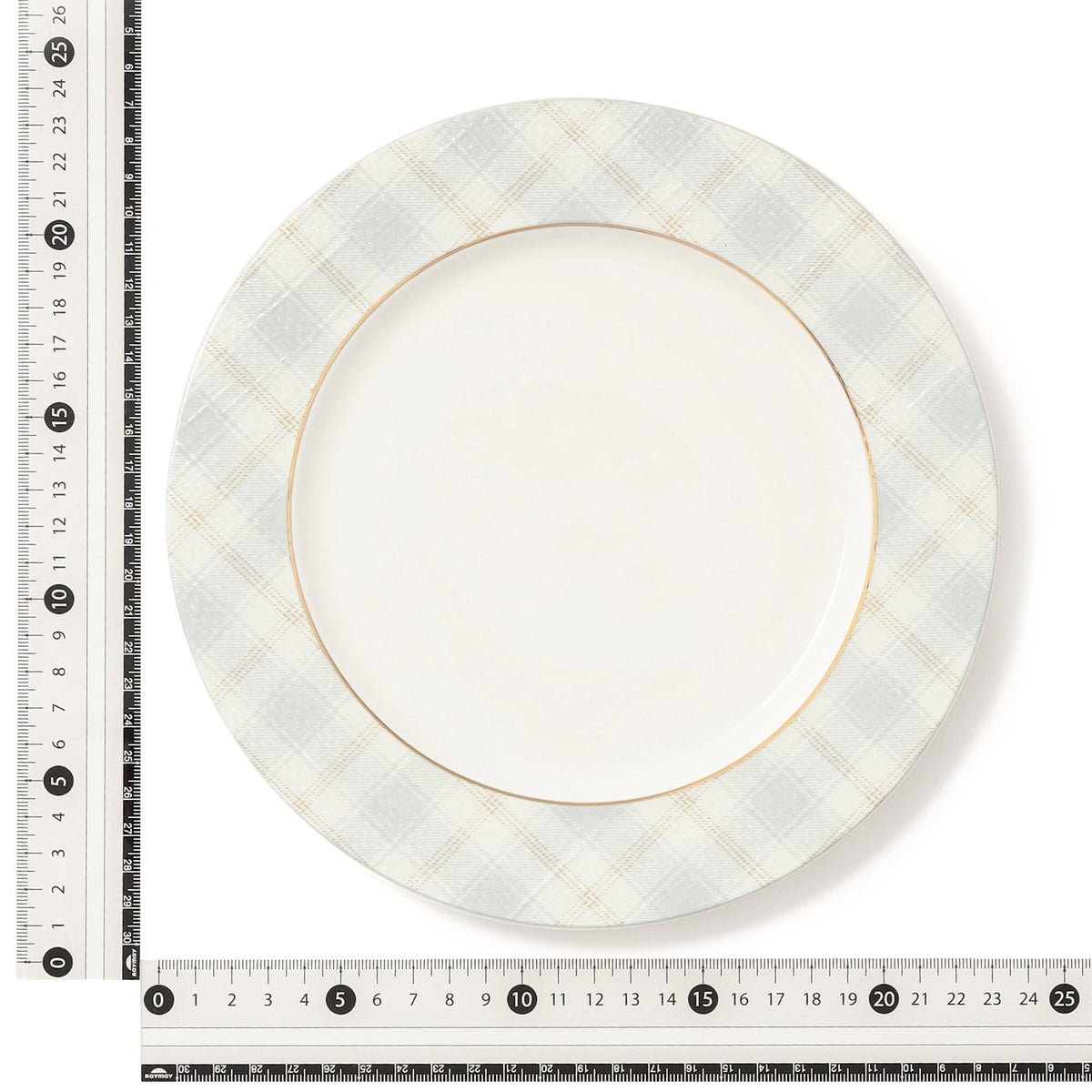 Tartan Plate M Gray