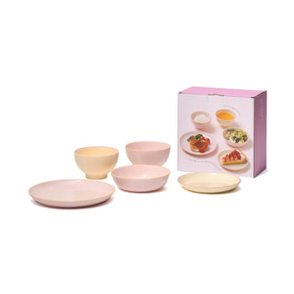 Ordi Colorful 5-Piece Tableware Set Pink