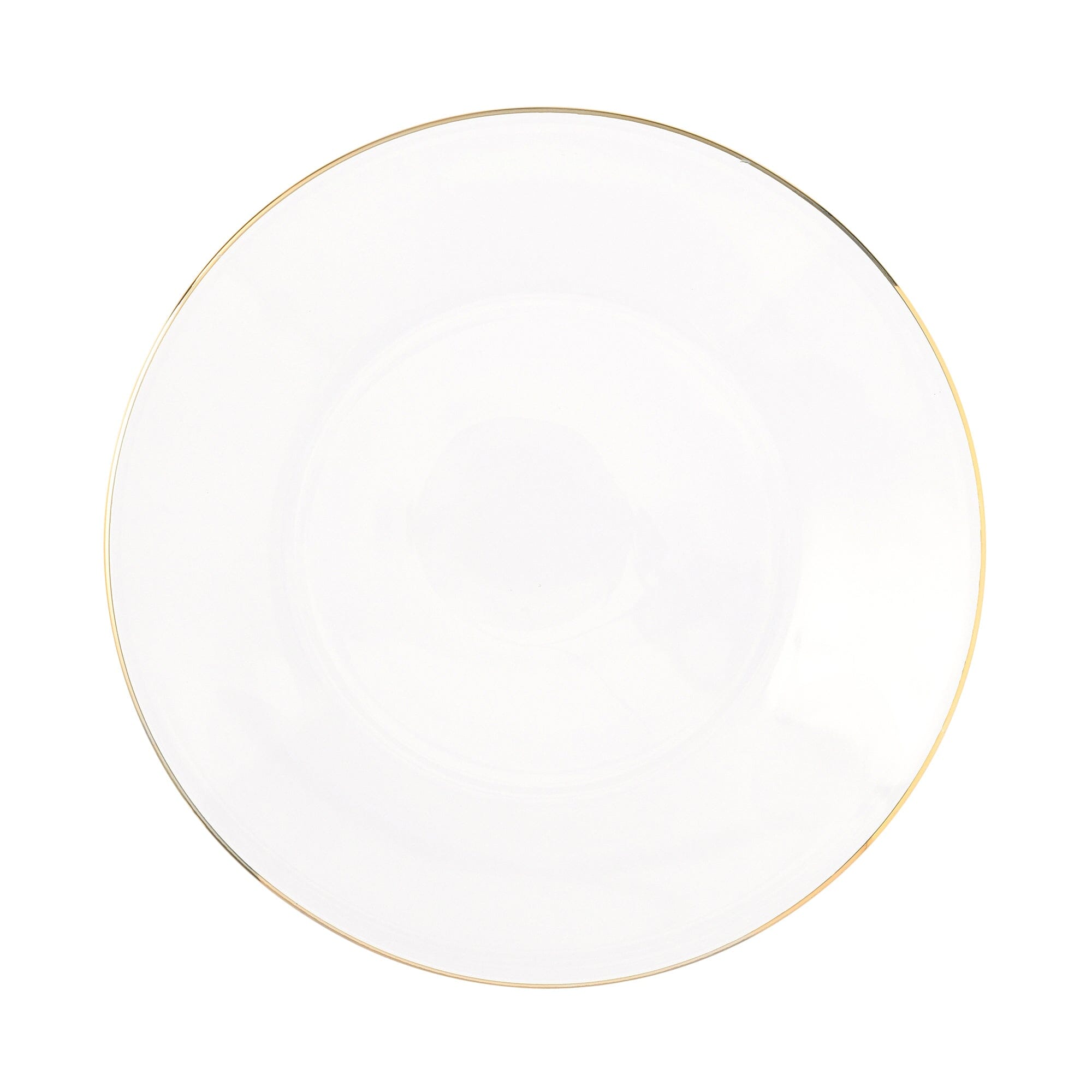 Clear Glass Plate Gold