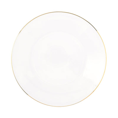 Clear Glass Plate Gold
