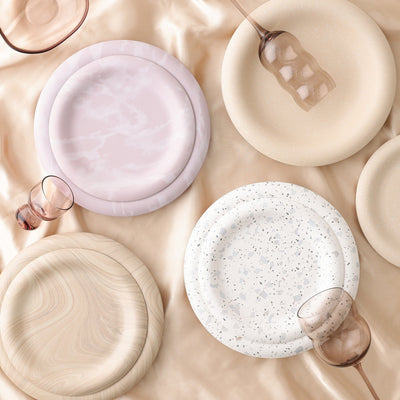 Wavelet Glass Bowl Medium Brown