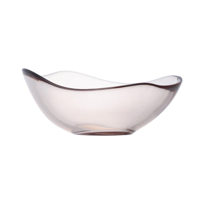 Wavelet Glass Bowl Medium Brown