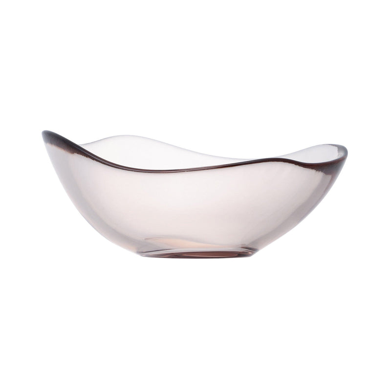 Wavelet Glass Bowl Medium Brown