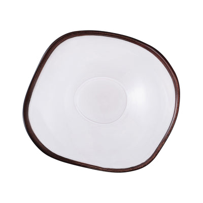 Wavelet Glass Bowl Medium Brown