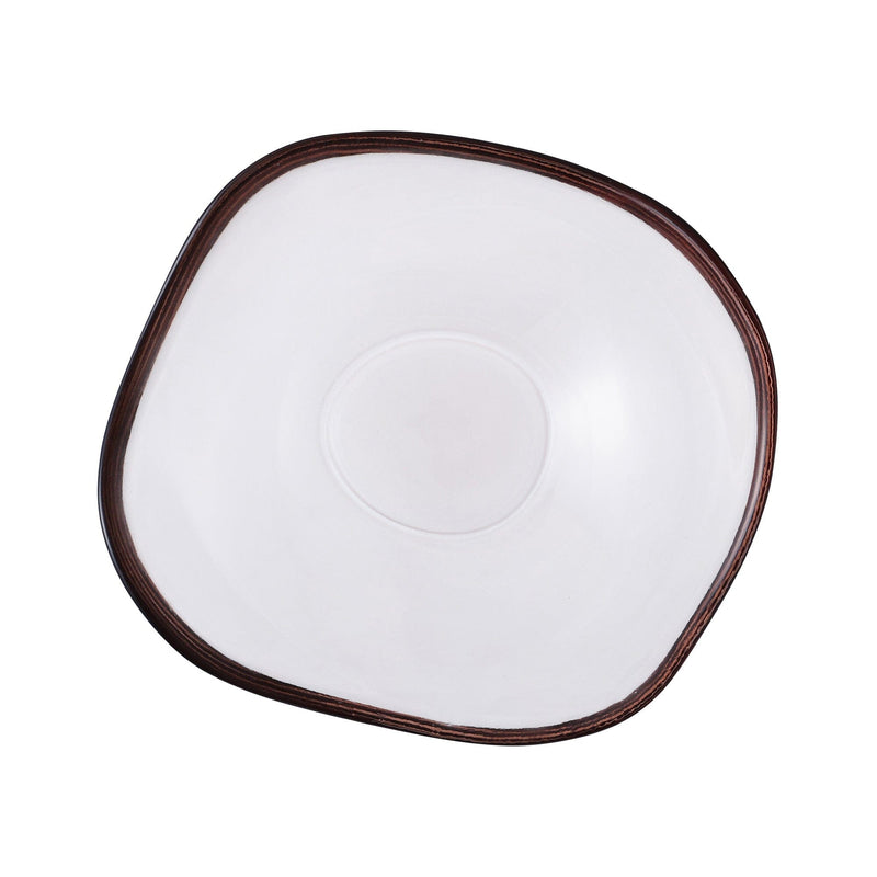 Wavelet Glass Bowl Medium Brown