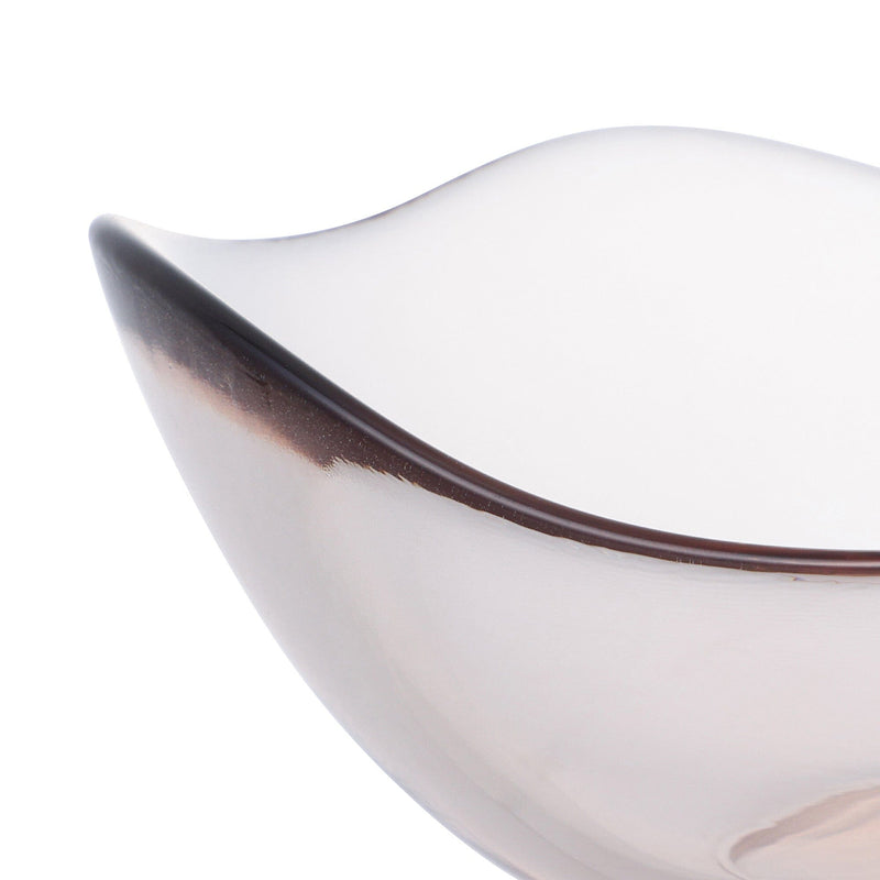 Wavelet Glass Bowl Medium Brown