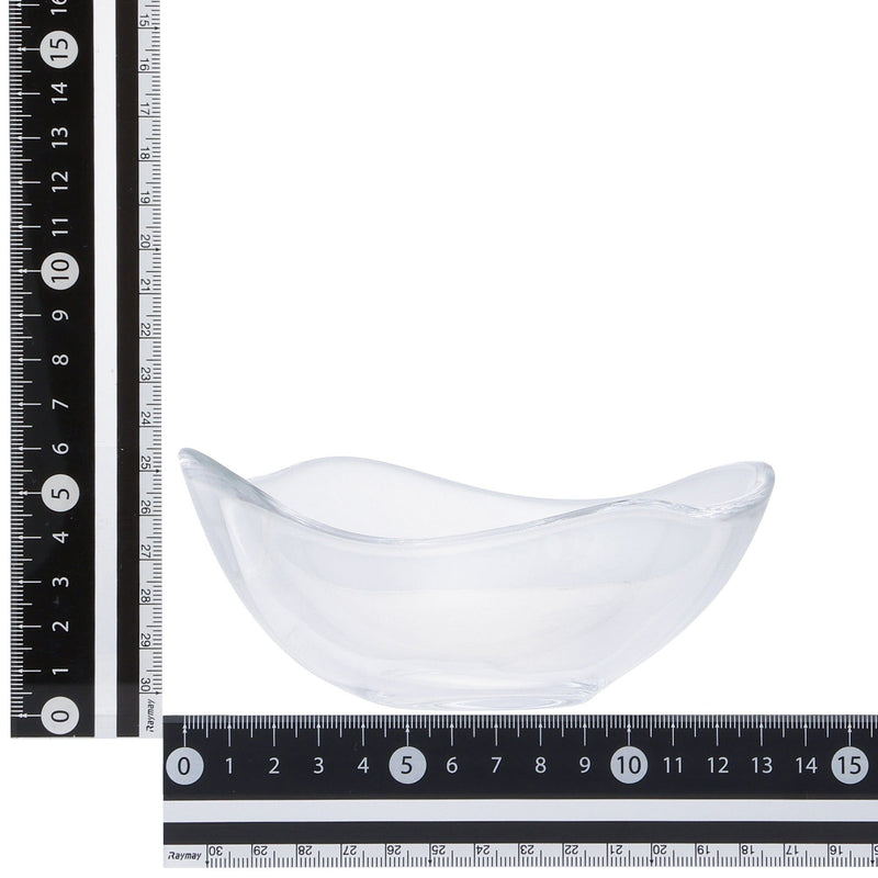 Wavelet Glass Bowl Medium Clear