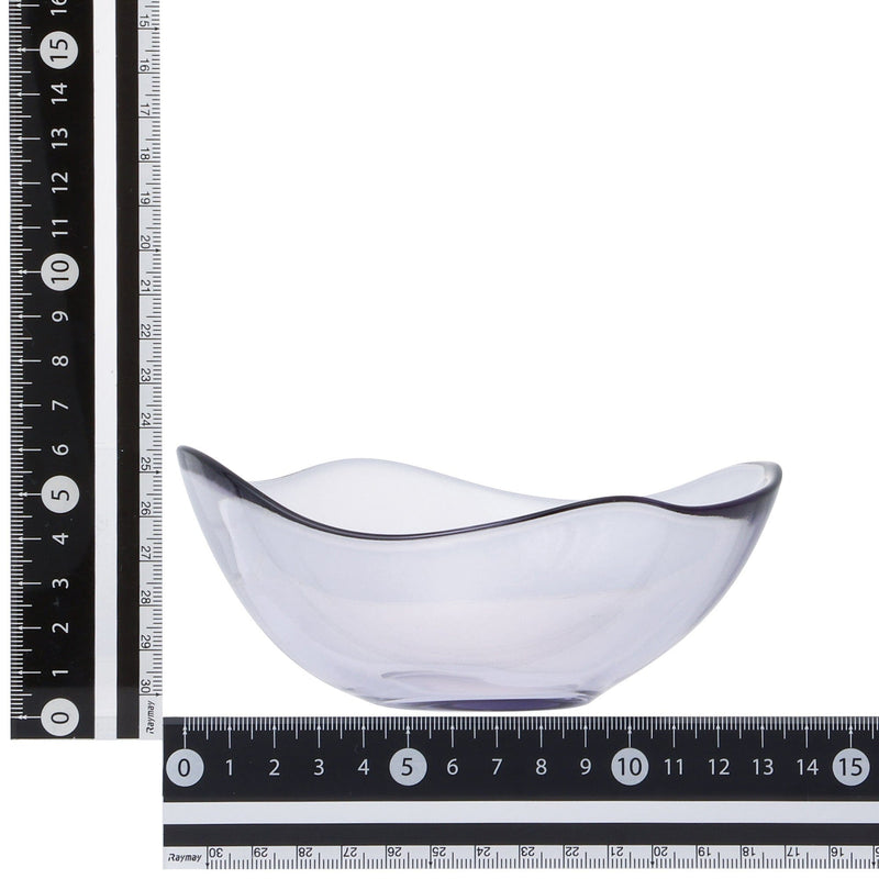Wavelet Glass Bowl Medium Blue