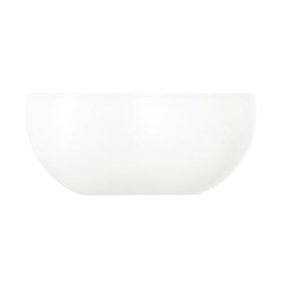 Glass Bean Bowl White
