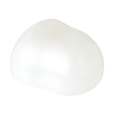 Glass Bean Bowl White