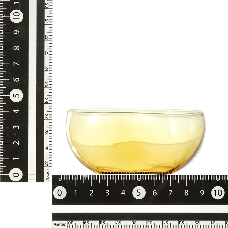 Glass Bean Bowl Yellow