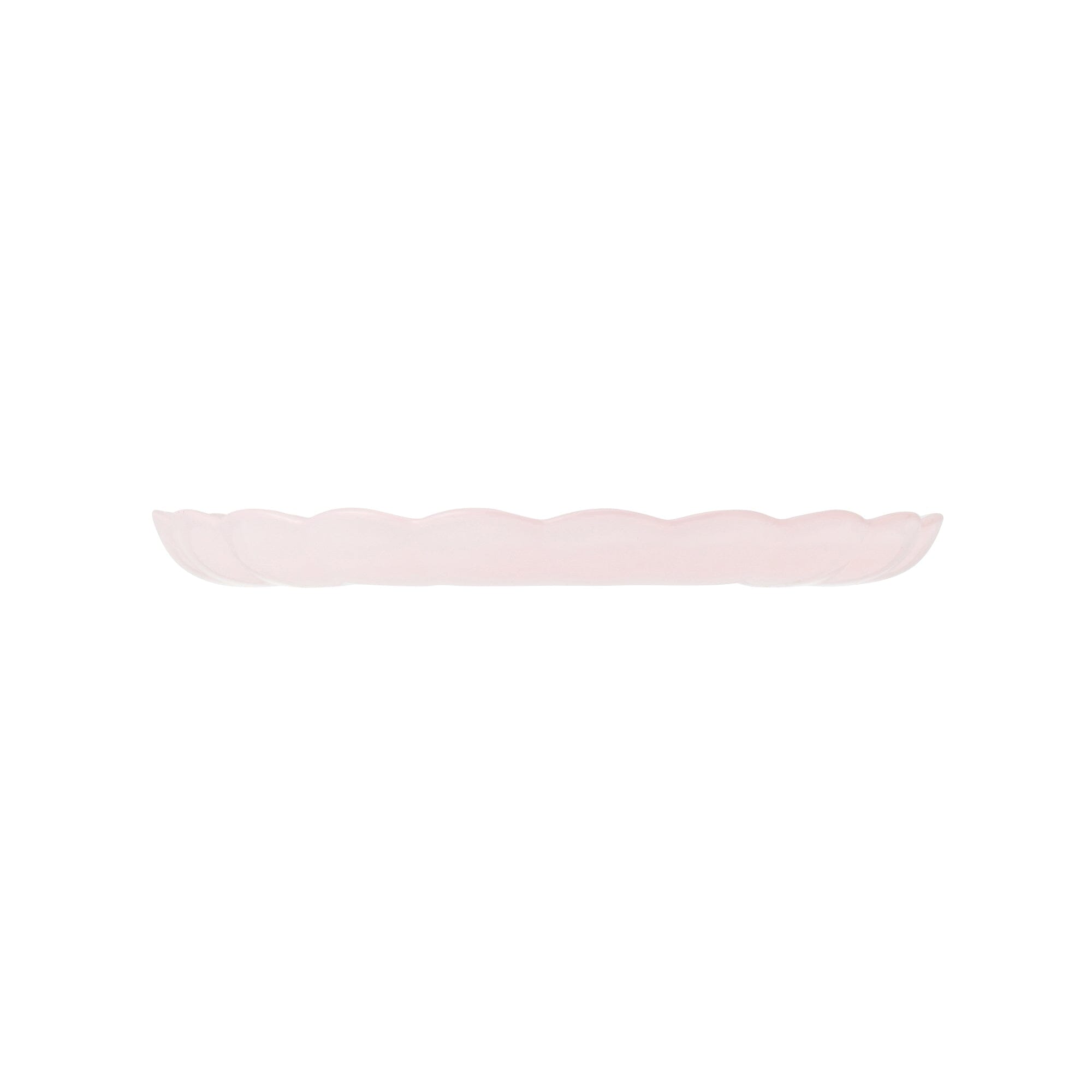 Floria Glass Plate Medium Pink