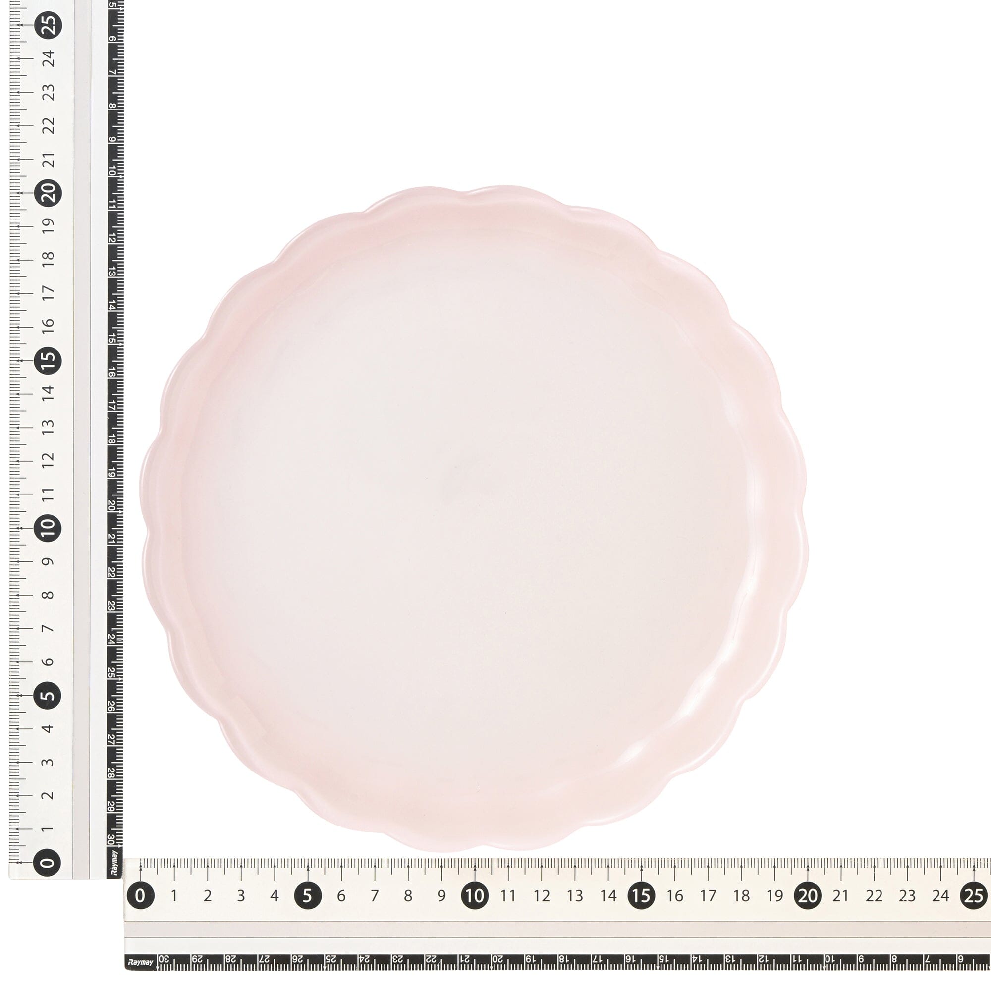 Floria Glass Plate Medium Pink
