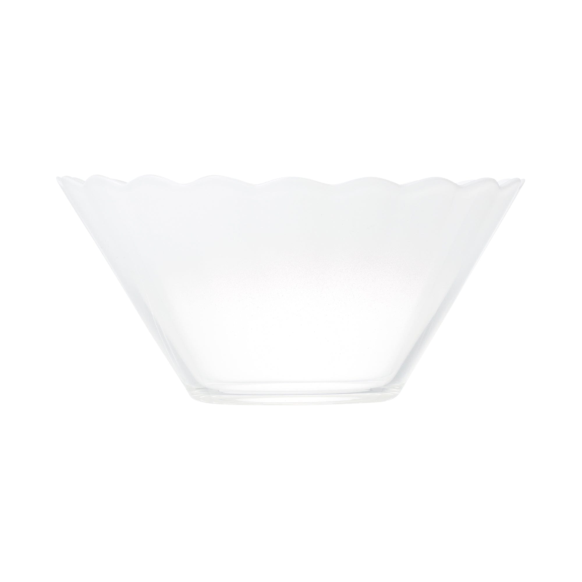 Floria Glass Deep Bowl White