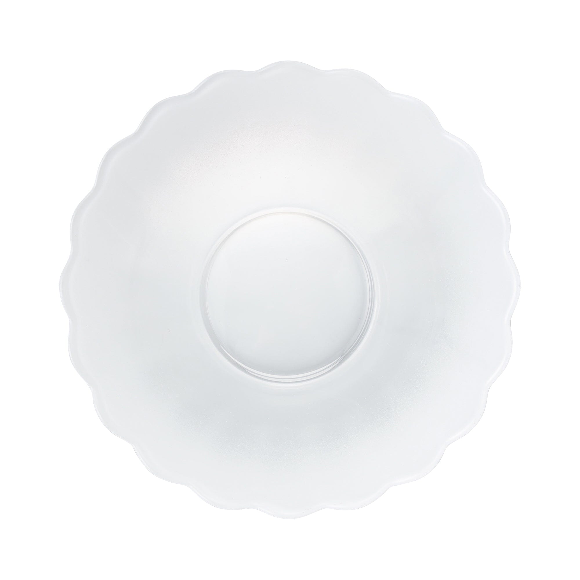 Floria Glass Deep Bowl White