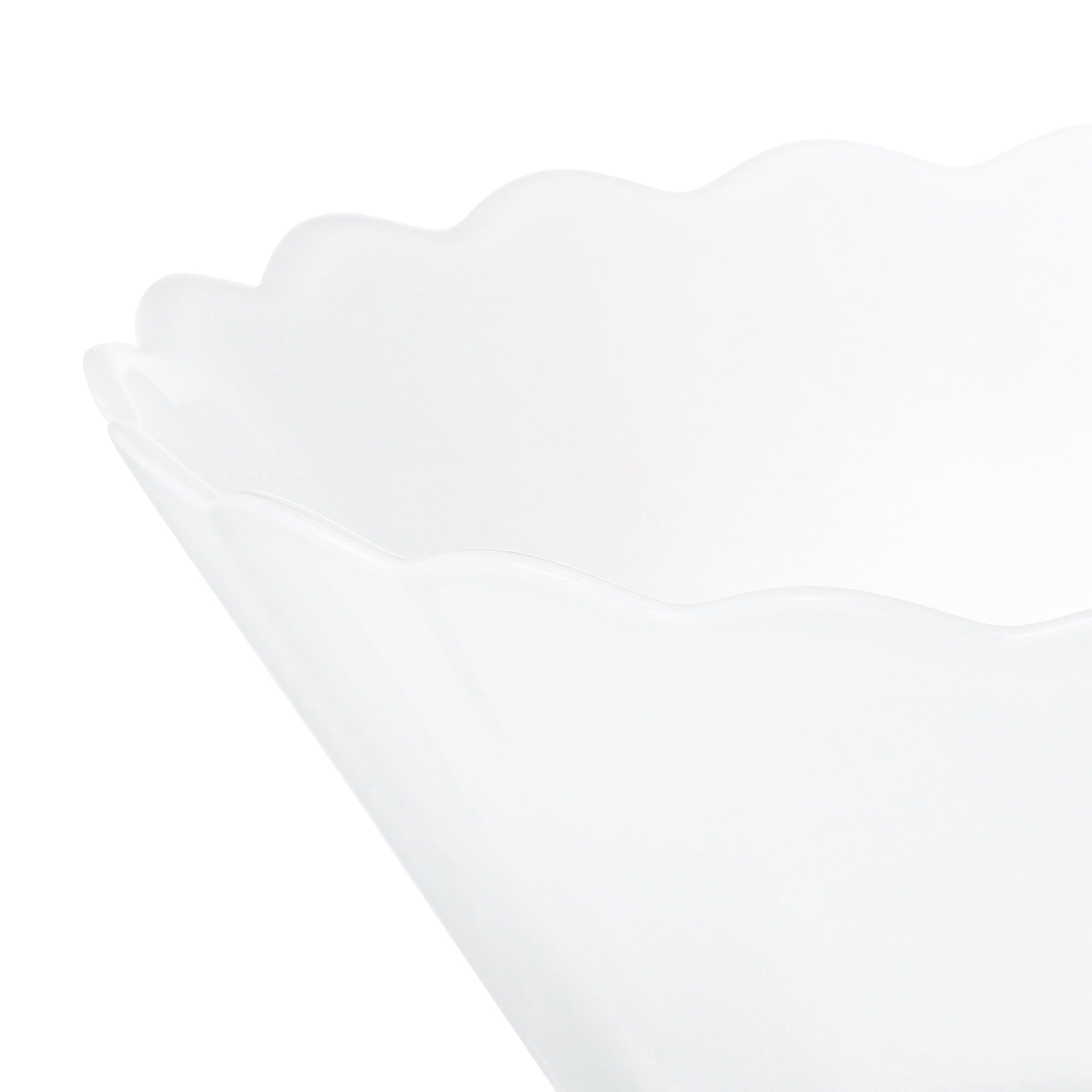 Floria Glass Deep Bowl White