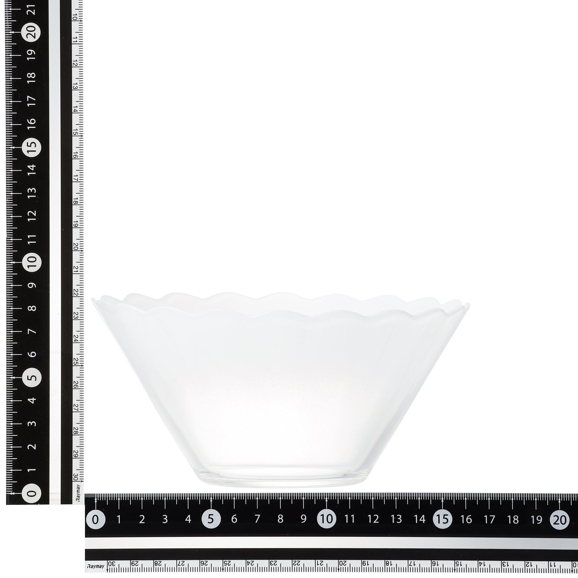 Floria Glass Deep Bowl White