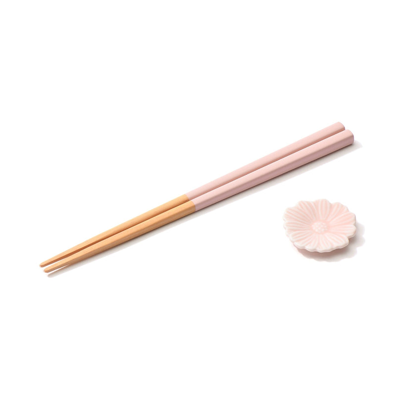 Chopsticks & Rest Giftset  Pink