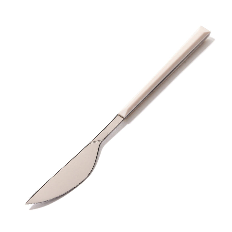 Color Handle Dinner Knife White