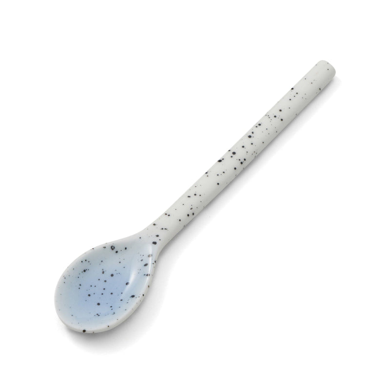 Splatter Dessert Spoon Blue