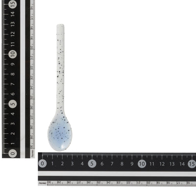 Splatter Dessert Spoon Blue