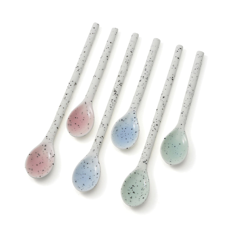 Splatter Dessert Spoon Blue