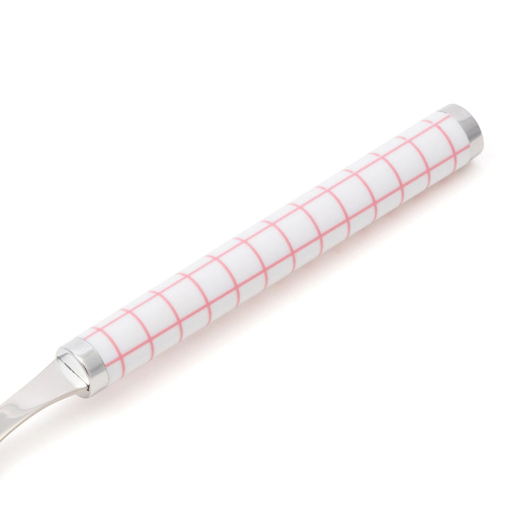 Cutlery Set Of 8 Check Pink