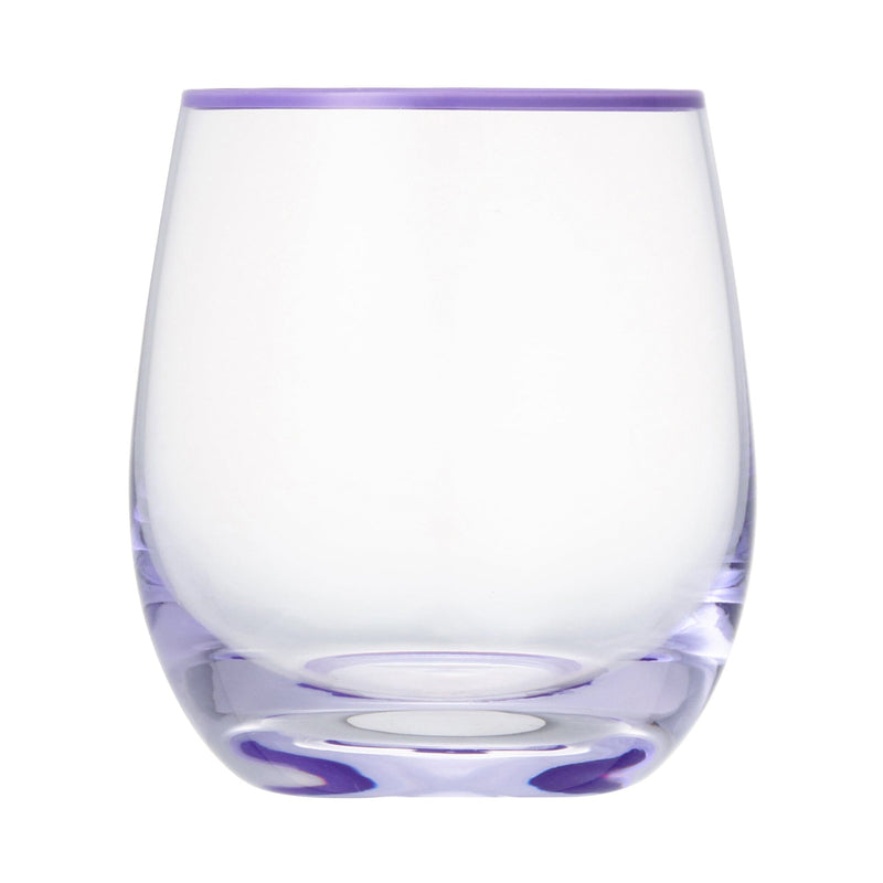 Color Rim Tumbler Purple