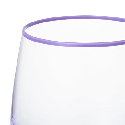 Color Rim Tumbler Purple