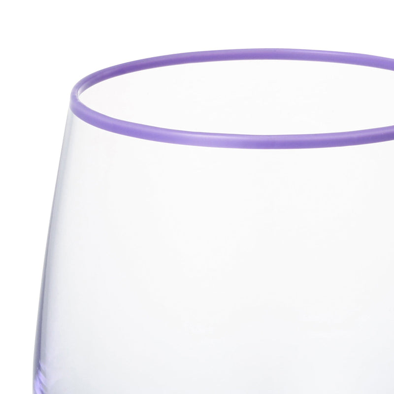 Color Rim Tumbler Purple