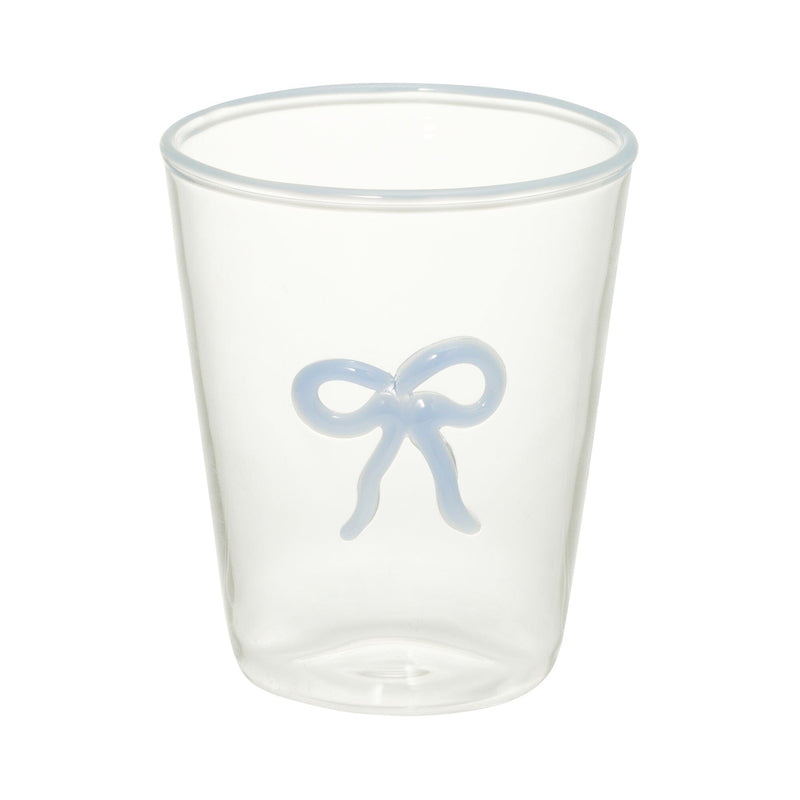 Ribbon Glass Tumbler Blue