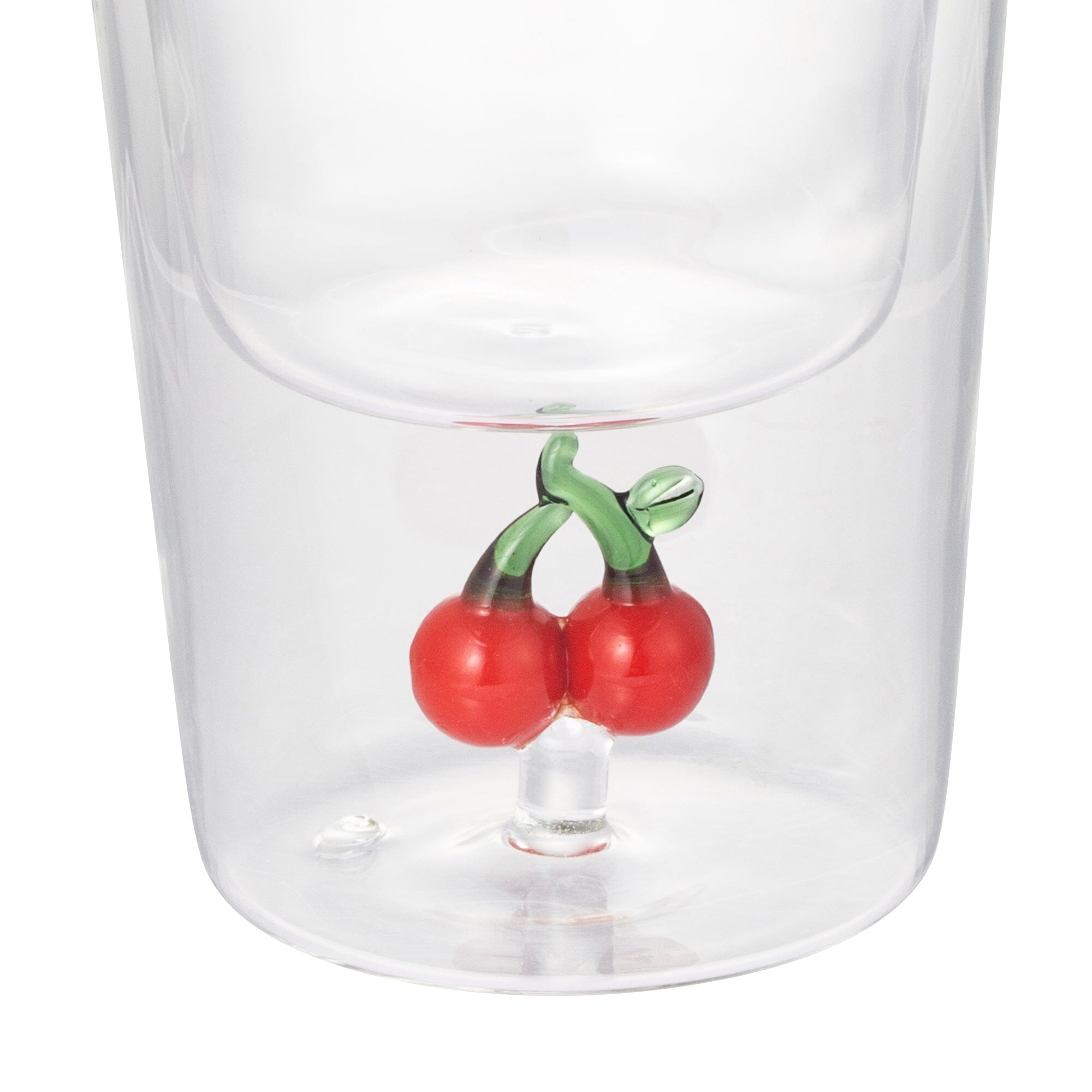 Motif Double Wall Glass Cherry