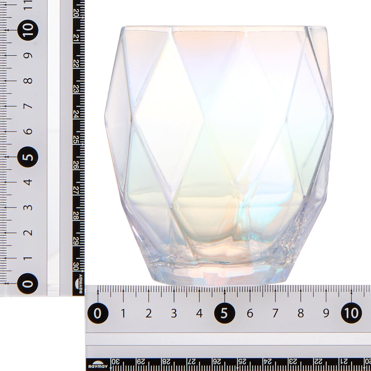 Diamond Glass Tumbler Opal