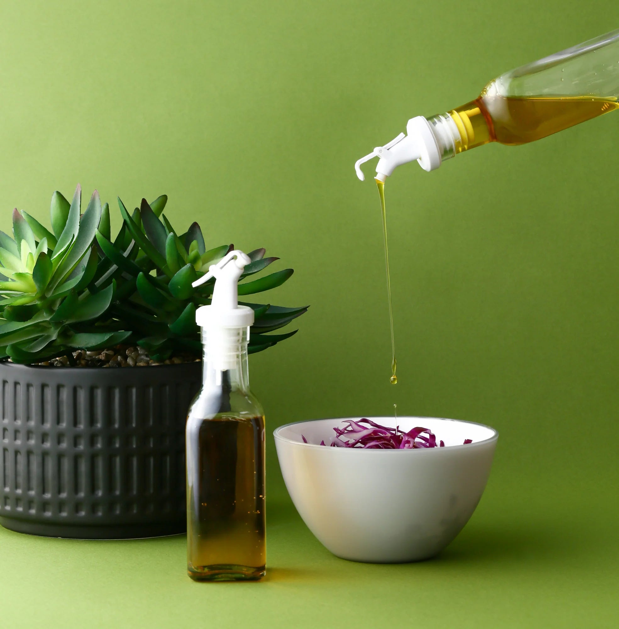 Oil&Vinegar Bottle Small White 150Ml